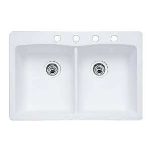  BLANCO Double Basin Composite Granite Kitchen Sink 440221 