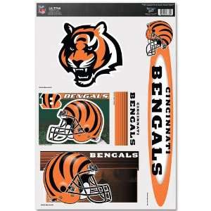   Bengals Decal Sheet Car Window Stickers Cling: Sports & Outdoors