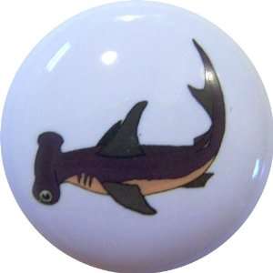 Hammerhead Shark Ceramic Cabinet Drawer Pull Knob
