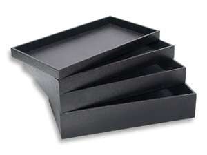Jewelry Standard Size Stackable Utility Tray 1 Black  