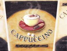 CAFE MOCHA CAFE LATTE CAPPUCCINO COFFEE Wallpaper bordeR Wall  