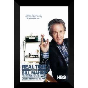 Real Time with Bill Maher 27x40 FRAMED TV Poster   A 