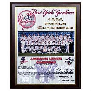  MLB Yankees 1999 World Series Plaque