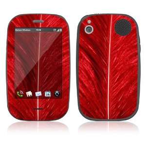  Red Feather Protector Decal Skin Sticker for Palm Pre Plus 