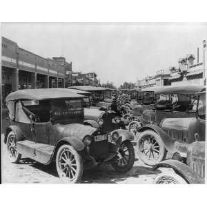   of autos,parked,center of Main St,Brawley,CA,c1910