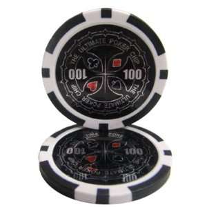    14 Gram Ultimate Laser Graphic Poker Chips $100