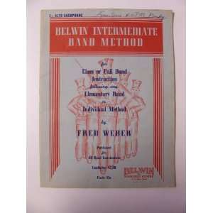   Instruction following any Elementary Band or Individual Method by Fred