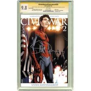  Civil War #2 (New Print) Signed by Steve McNiven Spider 