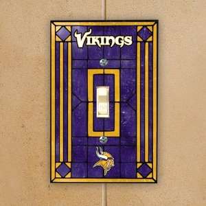  Minnesota Vikings Art Glass Switch Cover: Sports 