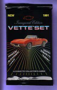 1991 Corvette Vette Set Trading Card Pack Fresh Fr Box!  