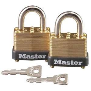  Master Lock 12T Laminated Brass Locks, 2 Pack