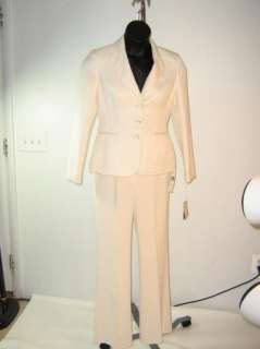 JONES NEW YORK womens Cream Pants Suit size 8 $280 nwt  