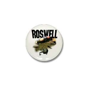  Roswell UFO Crash Art Mini Button by CafePress: Patio 