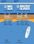16 Oreck XL Micro Lined DVC Upright Vacuum Cleaner Bags XL Upright 