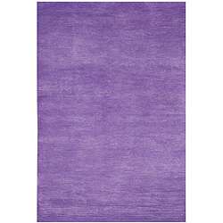Hand tufted Bosstyn Purple Wool Rug (8 x 11)  