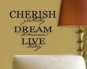 Cherish Dream Live Family Home Vinyl Wall Decal