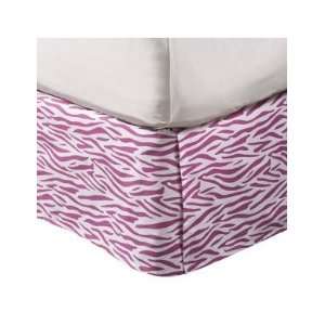 Xhilaration® Zebra Bedskirt   Pink (Full):  Home & Kitchen