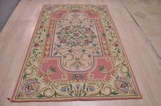 NEW 6x9 CHAIN STITCH AUBUSSON NEEDLE POINT AREA RUG  