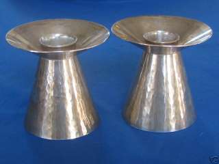 ARTS & CRAFTS KALO STERLING CANDLESTICKS HAND WROUGHT  
