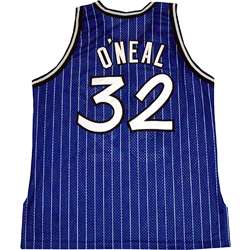 Shaquille ONeal Blue Authentic Magic Jersey  Overstock