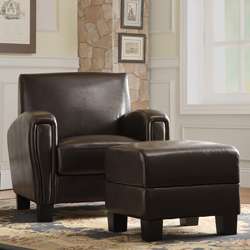 Asturias Bonded Leather Chair and Ottoman Set Today $499.00