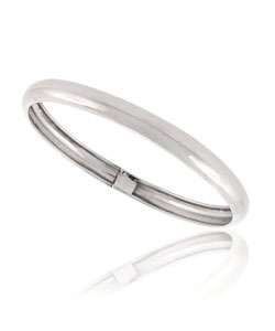 Sterling Silver Shiny Flex Bangle Bracelet  