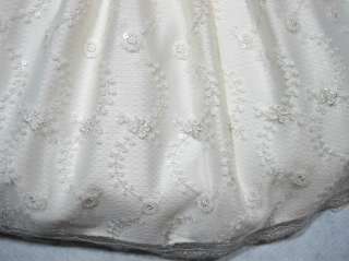 Girls Dress Off White Size 6 Cinderella Lace Party Communion Easter 