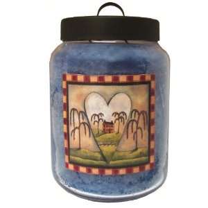   Sea Harbor Jar Candle with Heart and Willow Folk Art