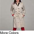 Calvin Klein Womens Double breasted Trench Coat  Overstock