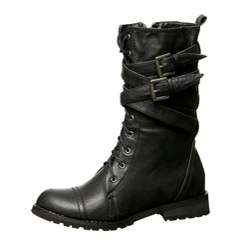 Groove Womens Canyon Combat Boots  