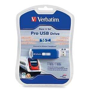   VERBATIM Flash Drive, USB 2.0, 16GB, StorenGo Pro: Electronics