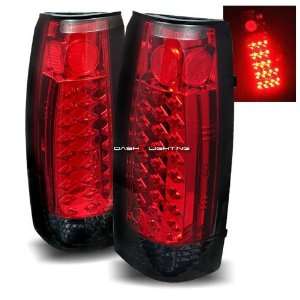   92 99 Chevy Suburban LED Tail Lights   Red Smoke Automotive