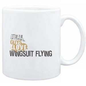 Mug White  Real guys love Wingsuit Flying  Sports  