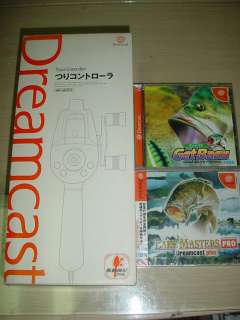   Dreamcast DC Tsuri Controller Gaet Bass + Lake Masters Fishing  
