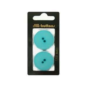  Dill Buttons 28mm 2 Hole Blue 2pc Arts, Crafts & Sewing
