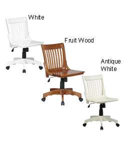 Office Star Deluxe Wooden Bankers Chair  Overstock