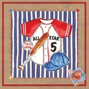  Baseball Jersey 18x18, Framed