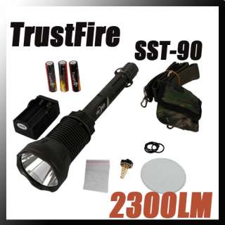 TrustFire X6 SST 90 5 Modes 2300LM LED Flashlight 3 X 18650 Charger 