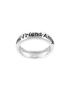 Sterling Silver Inspirational Friendship Ring  Overstock