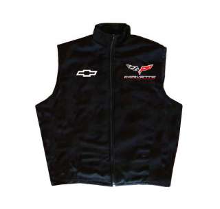 Corvette C6 Vest Jacket Coat Black Sizes XS XXL 3XL 4XL 5XL & Kids 