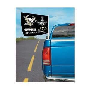 Pittsburgh Penguins 2009 Stanley Cup Champions Truck Flag   Pittsburgh 