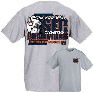  Auburn Tigers 2004 SEC Champions Years Ash T shirt Sports 
