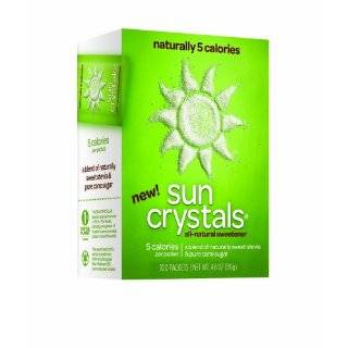 Sun Crystals All Natural Sweetener, 50 Count Packets (Pack of 12 