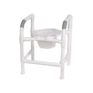  3 in 1 Commode (Fixed Height) 7 qt. Pail, Deluxe Elongated 