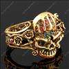Skeleton skull Halloween Wild evil cool rhinestone bangle bracelets 