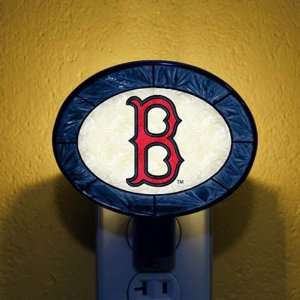  Boston Red Sox Hand Painted Glass Nightlight: Sports 