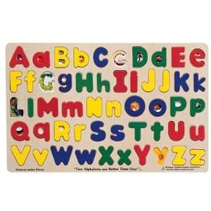   Upper and Lower Case Alphabet Puzzle by Melissa & Doug: Toys & Games