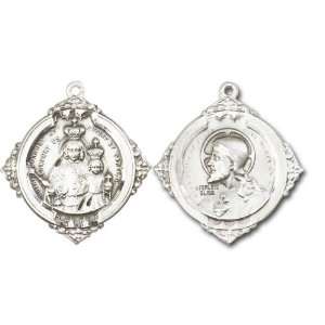 Our Lady of Consolation & Sacred Heart of Jesus Medal, Sterling Silver 
