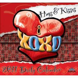  Hugs & Kisses 2011 Mini Desk Calendar: Office Products