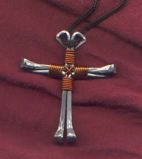 Horseshoe nail cross 30 colors available   made to order cowboy rodeo 